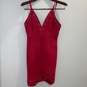 NWT tea & cup red dress M